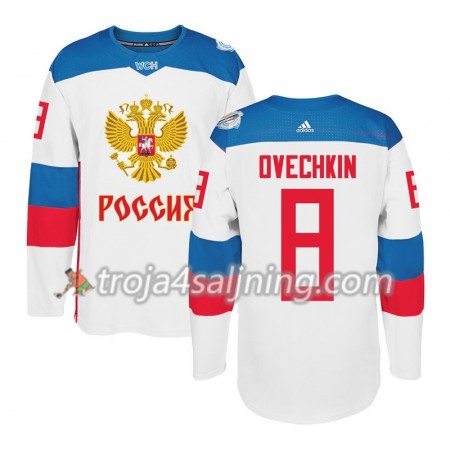 Ryssland tröja Alexander Ovechkin 8 World Cup i ishockey 2016 Vit Premier - NHL Tröjor Herr Ryssland tröja Alexander Ovechkin 8 World Cup i ishockey 2016 Vit Premier - NHL Tröjor Herr